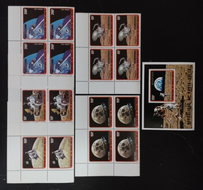 Volta Sup.-,Apollo 11-4 x 5 Valori in BLOC+ 1 Colita-Neobliterate-.BK 14A foto