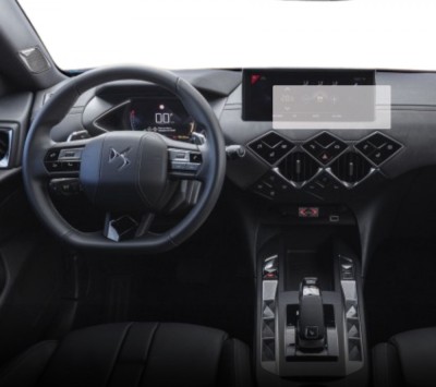 Folie protectie display navigatie Duragon, din silicon, pentru DS Automobiles DS 3 Crossback 2018+, transparenta, anti-shock, kit instalare foto