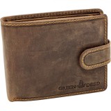 Portofel Maro barbatesc din piele naturala de bovina, Green Deed, Compatibil cu Buletin si Bacnote, 12 x9 x 2,2 cm