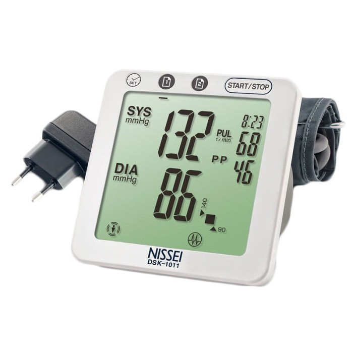 Tensiometru electronic de brat Nissei DSK-1011, memorare 60 de seturi, afisaj LCD Tensiometru electronic de brat Nissei DSK-1011, memorare 60 de seturi, afisaj LCD