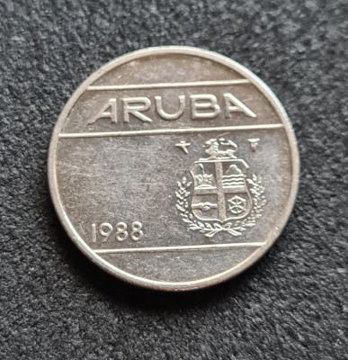 Aruba 25 centi cents 1988 foto