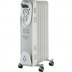 Radiator Calorifer Electric cu Ulei Adler, 7 Elementi, Putere 1500W, Termostat Reglabil si Protectie la Supraincalzire foto