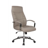 Scaun directorial GN62, piele ecologica, baza cromata, balans, inaltime ajustabila, rotativ, 120 kg