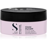 Alfaparf Milano Semi di Lino Style&amp;Care Glossy Pomade pomadă modelatoare cu ceară, pentru definirea și modelarea coafurii lucios 100 ml