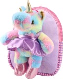 Rucsac plus pentru copii cu jucarie unicorn roz