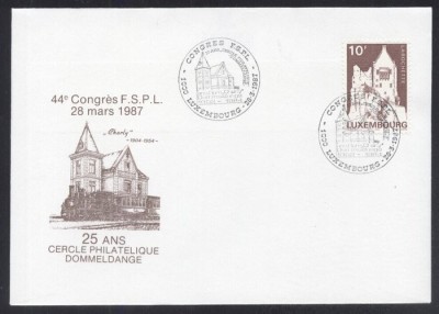 Luxembourg 1987 Architecture, Congress FSPL, FDC K.326 foto