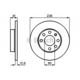 Disc frana OPEL ASTRA F Combi (51, 52) (1991 - 1998) BOSCH 0 986 478 081