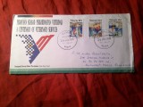 FDC Malaysia 1994 cu 3 val. Medicina Veterinara si Pliant prezentare a seriei de pe plic