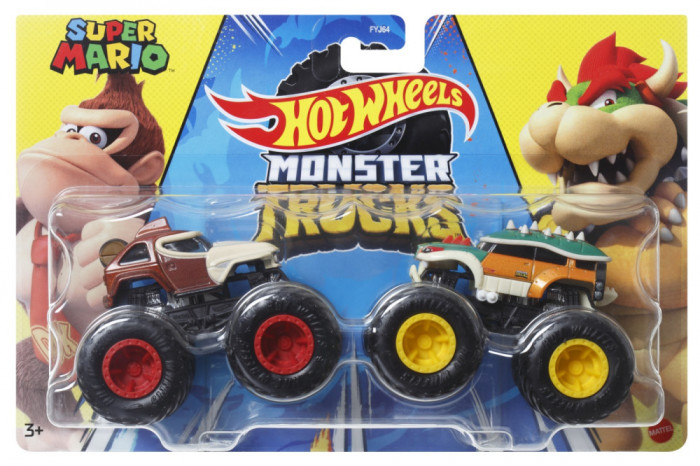 HOT WHEELS MONSTER TRUCK SET 2 MASINI SCARA 1 LA 64 SUPER MARIO SuperHeroes ToysZone