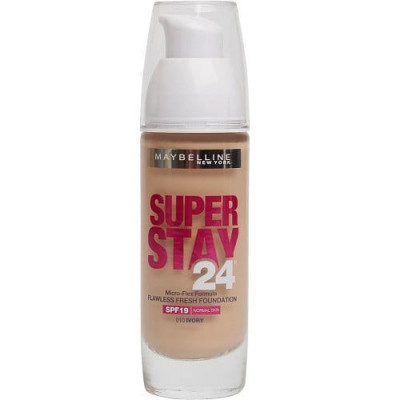 Fond de Ten Rezistent, Maybelline, Superstay 24H, Micro-Flex, SPF19, 010 Ivory, 30 ml foto