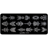 Matrita Metalica Stampila Unghii LUXORISE, Tribal Vision, LUXORISE Nail Art