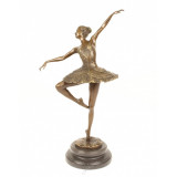 Balerina-statueta din bronz pe un soclu din marmura KF-92