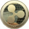 Moneda Suvenir Ripple XRP, diametru 40 mm, Auriu