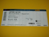 Bilet meci fotbal GERMANIA - ROMANIA (12.09.2007)