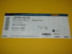 Bilet meci fotbal GERMANIA - ROMANIA (12.09.2007)