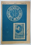 REVISTA SAH , FILATELIE , CUVINTE INCRUCISATE , ANUL VII , NUMARUL 7 , 1 APRILIE , 1950 * PREZINTA INSEMNARI CU CREIONUL