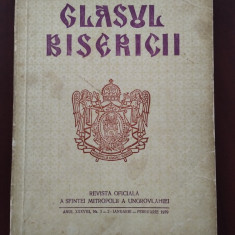 Glasul Bisericii - 1979 - Revista oficială a Sfintei Mitropolii a Ungrovlahiei