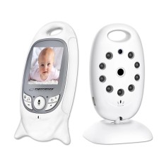 Baby monitor video , ecran LCD 2 inch, comunicare bidirecțională, vedere nocturnă, monitorizare temperatură, VOX, 8 c&acirc;ntece de leagăn