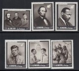 Ajman 1968 - Drepturile Omului, personalități, Kennedy, serie neuzata