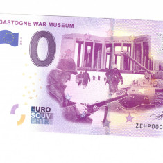 Bancnota souvenir Belgia 0 euro Bastone War Museum 2019-2, UNC