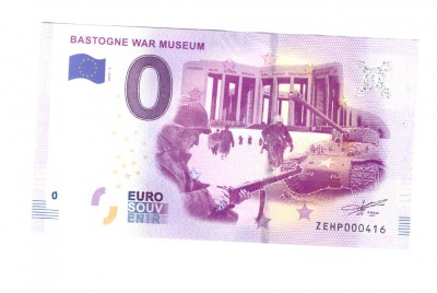 Bancnota souvenir Belgia 0 euro Bastone War Museum 2019-2, UNC foto