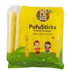 PUFULETI &quot;PUFUSTICKS&quot; FARA SARE SI GLUTEN ECO 60gr SOLARIS