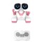 Jucarie interactiva robot inteligent muzical cu telecomanda, roz