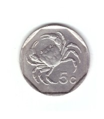 Moneda Malta 5 cents/centi 1991, stare buna, curata