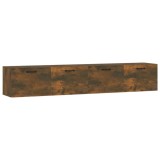 Cumpara ieftin Dulapuri de perete 2 buc. stejar fumuriu 100x36,5x35 cm lemn