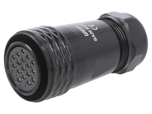 Mufă SA28 Mamă 17 PIN IP67 10A 500V