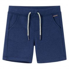 Pantaloni scurti pentru copii cu snur, albastru închis, 104 GartenMobel Dekor