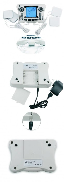 Aparat masaj, EMS TENS, 20 nivele stimulare electrica, nervi muschi, relaxare