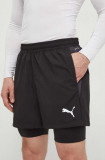 Puma pantaloni scurți de antrenament TeamGOAL culoarea negru, 658774