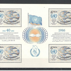 Cehoslovacia.1985 40 ani nastere ONU-Bl. XC.575