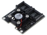 Multiadaptor MIKROE pentru Raspberry Pi 5 cu interfețe analogică, GPIO, I2C, PWM, SPI, UART