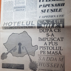 ziarul expres magazin 23-29 august 1990-articol despre vasile milea