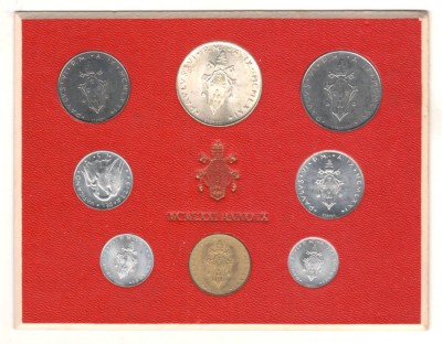 SV * Vatican SET MONETARIE 1971 include 500 LIRE ARGINT foto