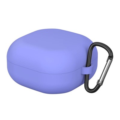 Husa THD pentru protectia castilor Samsung Galaxy Buds2 Pro, culoarea mov lavanda, carlig de prindere foto