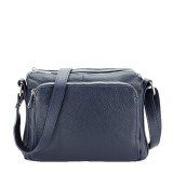 Cumpara ieftin Geanta din piele naturala bleumarin Camelia 124