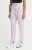Puma pantaloni de trening culoarea roz, uni, 847093