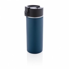 Cana termoizolanta 500 ml, fara scurgeri, cu invelis ceramic, XD by AleXer, BA, otel inoxidabil, pp, albastru, breloc inclus foto