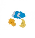 Sticker buretat stelute nor luna pentru activitati crafts,8 g