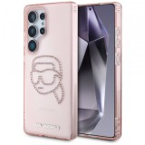 Husa pentru Samsung Galaxy S25 Ultra S938, Karl Lagerfeld, IML Luxury Karl&#039;s Head, Roz