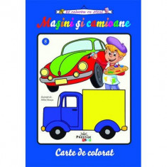 Masini si camioane. Carte de colorat - Mihai Neacsu