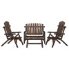 Gossi set mobilier de gradina, 4 piese, lemn masiv de molid