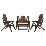 Gossi set mobilier de gradina, 4 piese, lemn masiv de molid