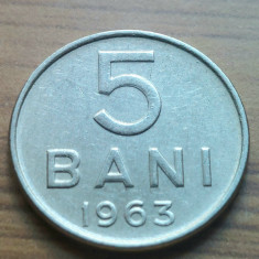 Moneda Romania 5 bani 1963