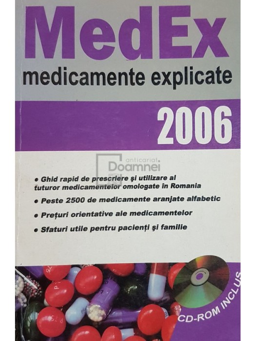 Marius Negru (ed.) - MedEx - Medicamente explicate 2006 (Editia: 2005)