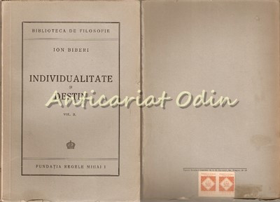 Individualitate Si Destin II - Ion Biberi