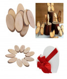 Felii lemn ovale salcam,stejar,fag,plop-2-3 cm-set 100 buc-100+100 gratis